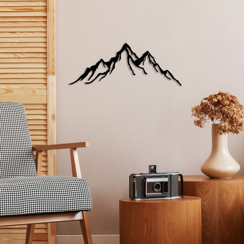 Casa si Gradina - Decoratiuni - Decoratiuni perete - Accesoriu decorativ de perete, Wallxpert, metal, negru, 52x20 cm - Infinity.ro