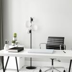 Casa si Gradina - Corpuri si surse de iluminat - Veioze si lampi - Lampadare - Lampadar, Opviq, metal, negru alb, 33x33x162 cm - Infinity.ro