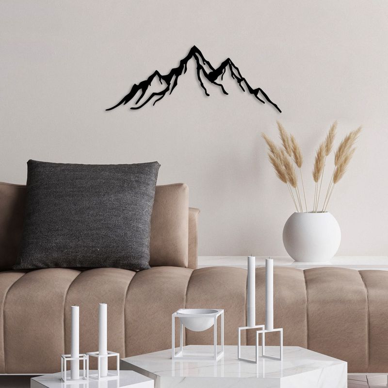 Casa si Gradina - Decoratiuni - Decoratiuni perete - Accesoriu decorativ de perete, Wallxpert, metal, negru, 52x20 cm - Infinity.ro