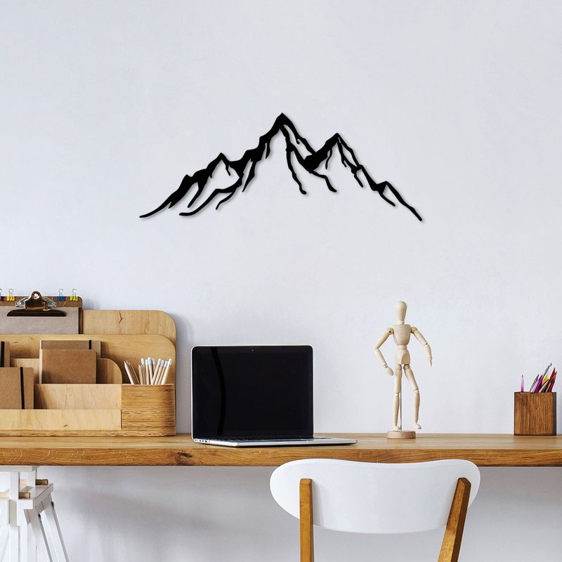 Casa si Gradina - Decoratiuni - Decoratiuni perete - Accesoriu decorativ de perete, Wallxpert, metal, negru, 52x20 cm - Infinity.ro