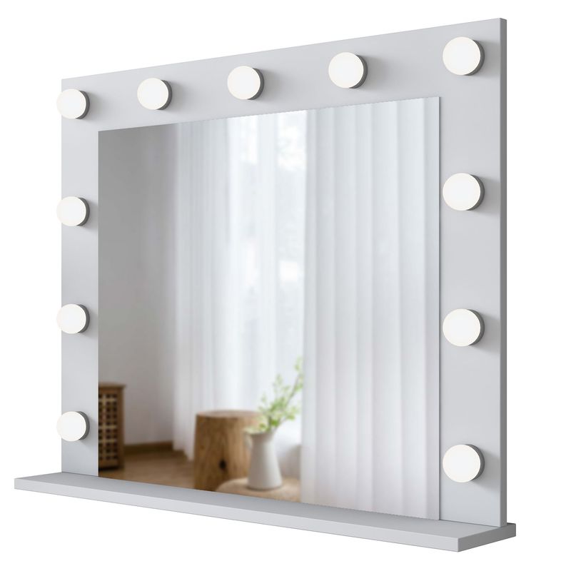 Casa si Gradina - Decoratiuni - Oglinzi - Oglinda decorativa, Hanah Home, pal melaminat, alb, 90x71.8x15 cm - Infinity.ro