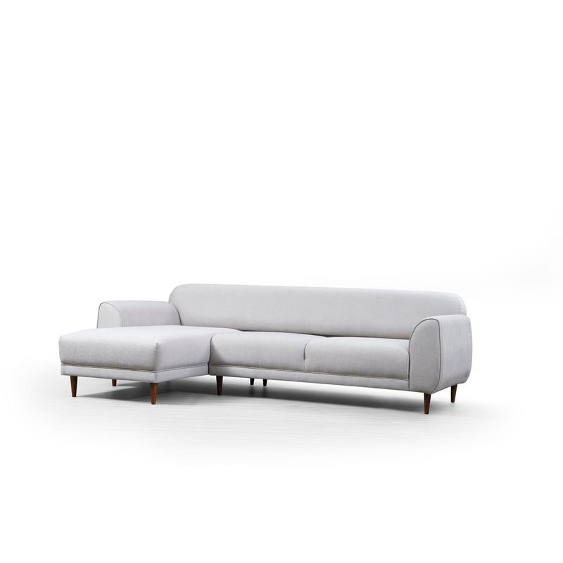 Casa si Gradina - Mobilier - Canapele si coltare - Coltare - Coltar extensibil, Hanah Home, lemn fag si pal, bej, 287x169x96 cm - Infinity.ro
