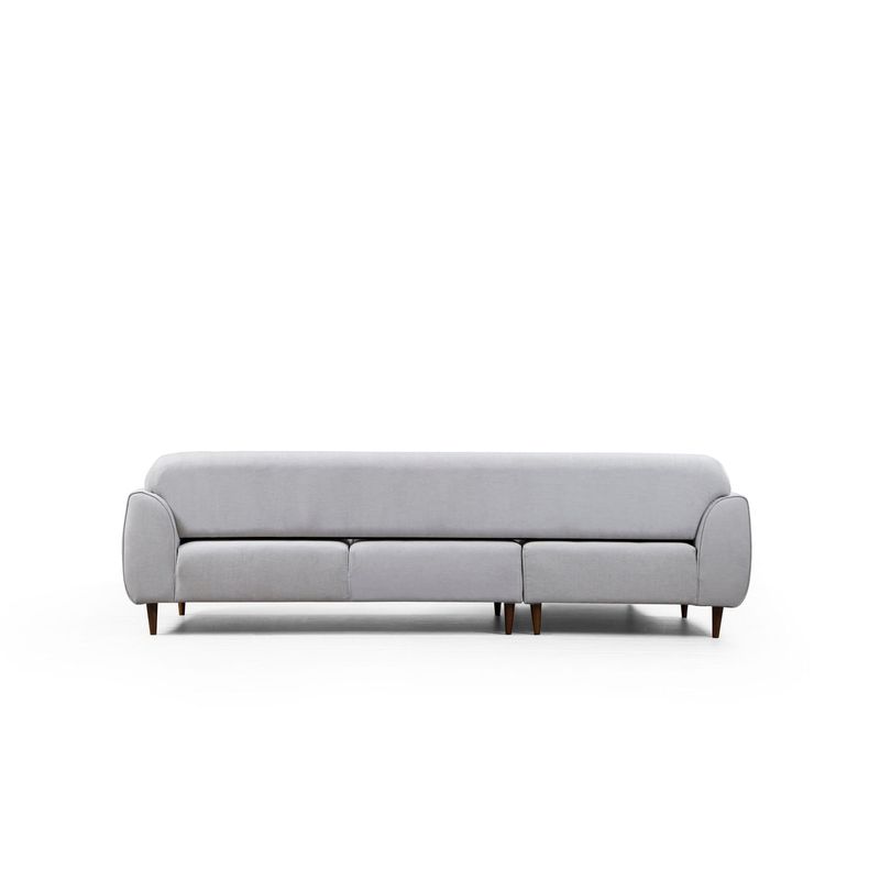 Casa si Gradina - Mobilier - Canapele si coltare - Coltare - Coltar extensibil, Hanah Home, lemn fag si pal, bej, 287x169x96 cm - Infinity.ro
