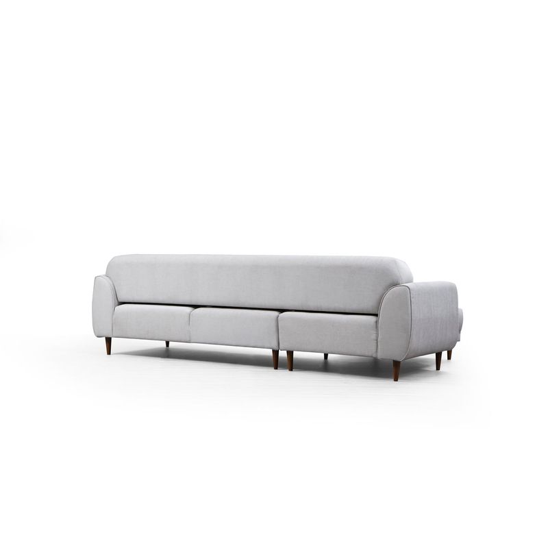 Casa si Gradina - Mobilier - Canapele si coltare - Coltare - Coltar extensibil, Hanah Home, lemn fag si pal, bej, 287x169x96 cm - Infinity.ro