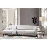 Casa si Gradina - Mobilier - Canapele si coltare - Coltare - Coltar extensibil, Hanah Home, lemn fag si pal, bej, 287x169x96 cm - Infinity.ro