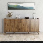 Casa si Gradina - Mobilier - Comode si corpuri - Console - Consola, Hanah Home, pal melaminat, nuc, 180x45x80.8 cm - Infinity.ro