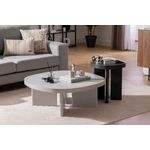 Casa si Gradina - Mobilier - Mese si birouri - Masute de cafea - Masuta de cafea, Hanah Home, mdf, gri, 92x92x35 cm - Infinity.ro