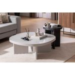 Casa si Gradina - Mobilier - Mese si birouri - Masute de cafea - Masuta de cafea, Hanah Home, mdf, gri, 92x92x35 cm - Infinity.ro