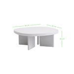 Casa si Gradina - Mobilier - Mese si birouri - Masute de cafea - Masuta de cafea, Hanah Home, mdf, gri, 92x92x35 cm - Infinity.ro
