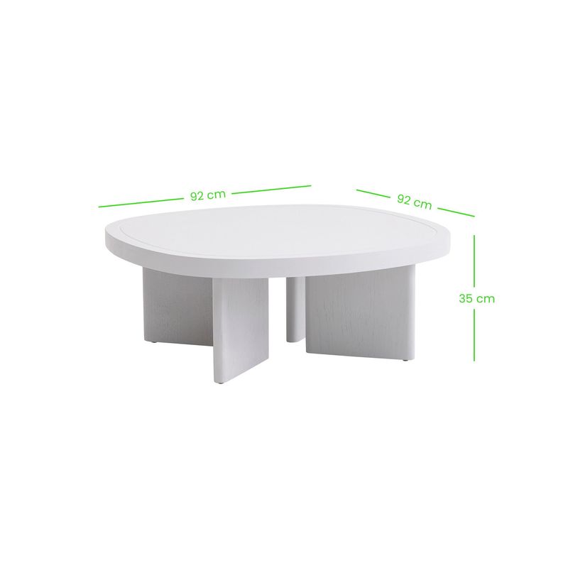 Casa si Gradina - Mobilier - Mese si birouri - Masute de cafea - Masuta de cafea, Hanah Home, mdf, gri, 92x92x35 cm - Infinity.ro