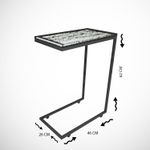 Casa si Gradina - Mobilier - Mese si birouri - Mese living - Masuta laterala, Hanah Home, pal melaminat, alb, 46x26x62 cm - Infinity.ro