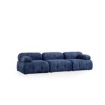 Casa si Gradina - Mobilier - Canapele si coltare - Canapele - Canapea 3 locuri, Atelier Del Sofa, 100% poliester, albastru inchis, 290x95x75 cm - Infinity.ro