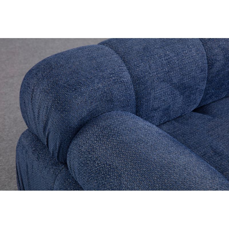 Casa si Gradina - Mobilier - Canapele si coltare - Canapele - Canapea 3 locuri, Atelier Del Sofa, 100% poliester, albastru inchis, 290x95x75 cm - Infinity.ro