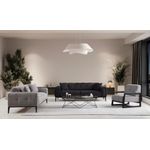 Casa si Gradina - Mobilier - Canapele si coltare - Canapele - Canapea extensibila 3 locuri, Hanah Home, lemn fag si PAL, negru, 225x92x76 cm - Infinity.ro