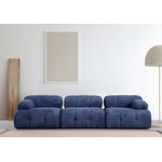 Casa si Gradina - Mobilier - Canapele si coltare - Canapele - Canapea 3 locuri, Atelier Del Sofa, 100% poliester, albastru inchis, 290x95x75 cm - Infinity.ro