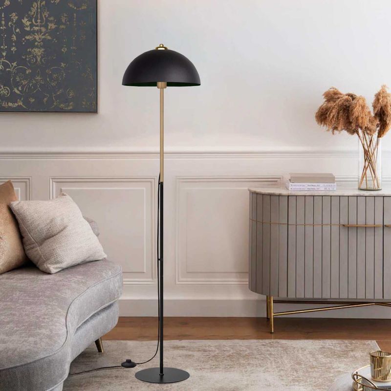 Casa si Gradina - Corpuri si surse de iluminat - Veioze si lampi - Lampadare - Lampadar, Opviq, metal, negru, 147 cm - Infinity.ro