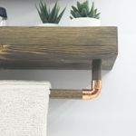 Casa si Gradina - Mobilier - Biblioteci si rafturi - Rafturi - Raft de perete, Hanah Home, lemn molid, nuc, 50x15x15 cm - Infinity.ro
