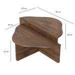 Casa si Gradina - Mobilier - Mese si birouri - Masute de cafea - Masuta de cafea, Hanah Home, lemn masiv, nuc, 90x45x40 cm - Infinity.ro