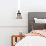 Casa si Gradina - Corpuri si surse de iluminat - Lustre si pendule - Lustra, Opviq, metal, negru antic, 16x16x29 cm, inaltime reglabila - Infinity.ro