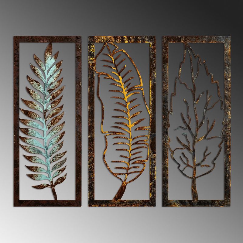 Casa si Gradina - Decoratiuni - Decoratiuni perete - Accesoriu decorativ de perete, Wallxpert, metal, multicolor, 55x22x1.5 cm - Infinity.ro