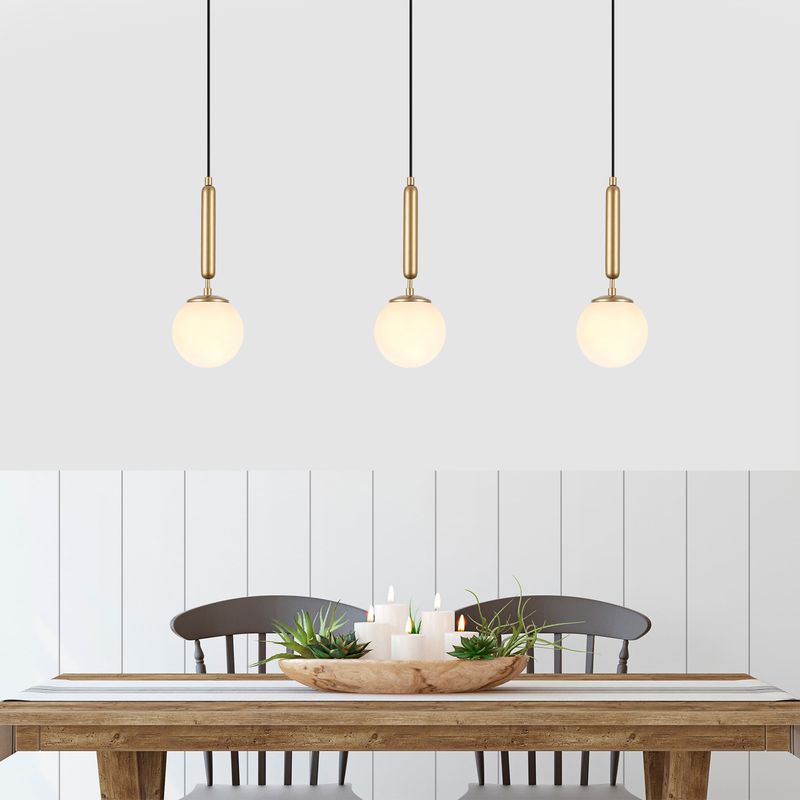 Casa si Gradina - Corpuri si surse de iluminat - Lustre si pendule - Lustra, Opviq, metal, auriu, 15x15x49 cm, inaltime maxima 139 cm - Infinity.ro