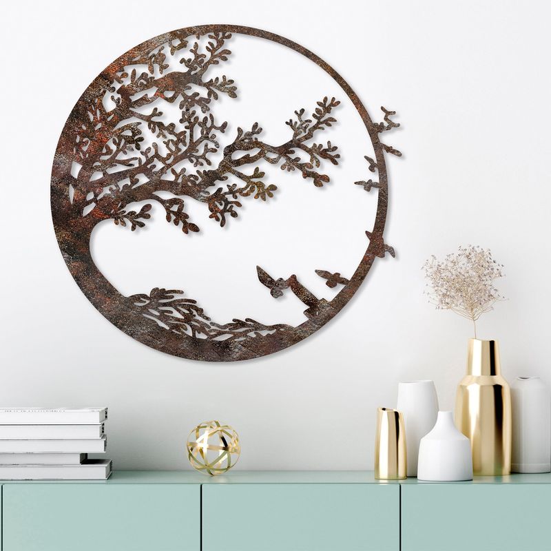 Casa si Gradina - Decoratiuni - Decoratiuni perete - Accesoriu decorativ de perete, Wallxpert, metal, antichizat, 66x68 cm - Infinity.ro