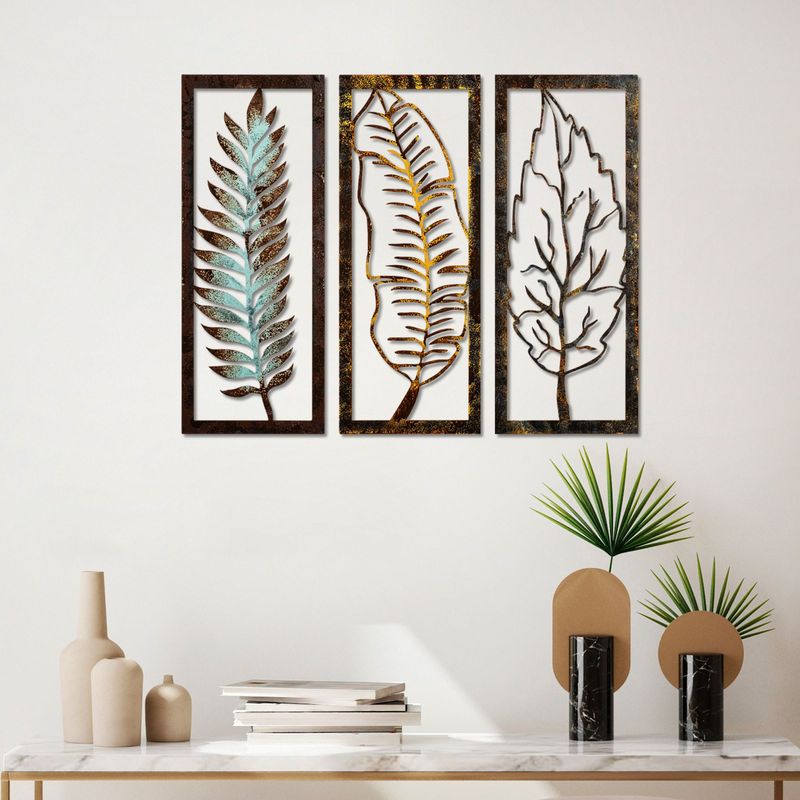 Casa si Gradina - Decoratiuni - Decoratiuni perete - Accesoriu decorativ de perete, Wallxpert, metal, multicolor, 55x22x1.5 cm - Infinity.ro