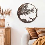 Casa si Gradina - Decoratiuni - Decoratiuni perete - Accesoriu decorativ de perete, Wallxpert, metal, antichizat, 66x68 cm - Infinity.ro