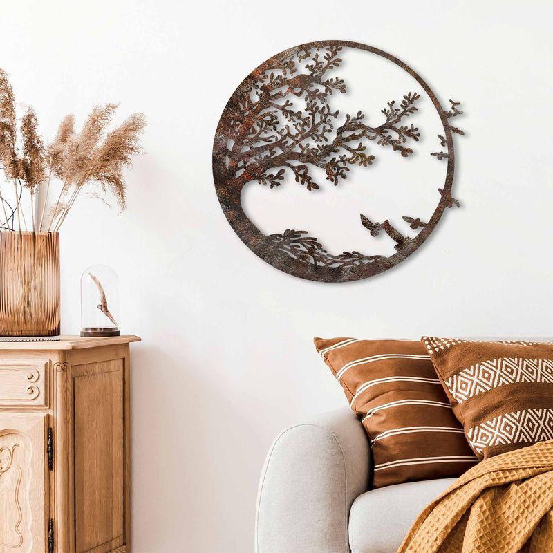 Casa si Gradina - Decoratiuni - Decoratiuni perete - Accesoriu decorativ de perete, Wallxpert, metal, antichizat, 66x68 cm - Infinity.ro