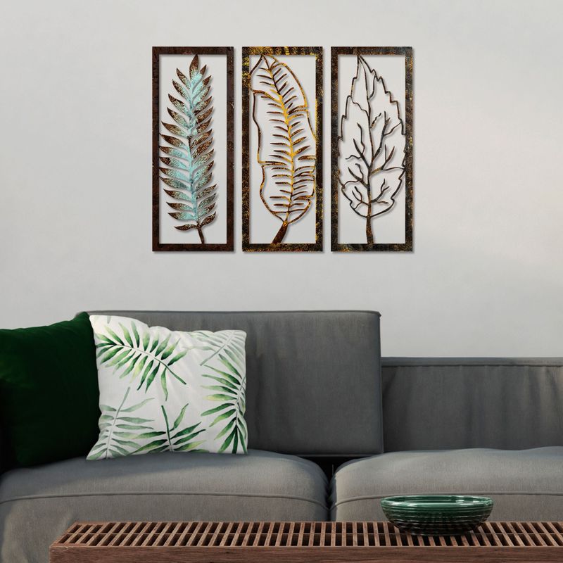 Casa si Gradina - Decoratiuni - Decoratiuni perete - Accesoriu decorativ de perete, Wallxpert, metal, multicolor, 55x22x1.5 cm - Infinity.ro