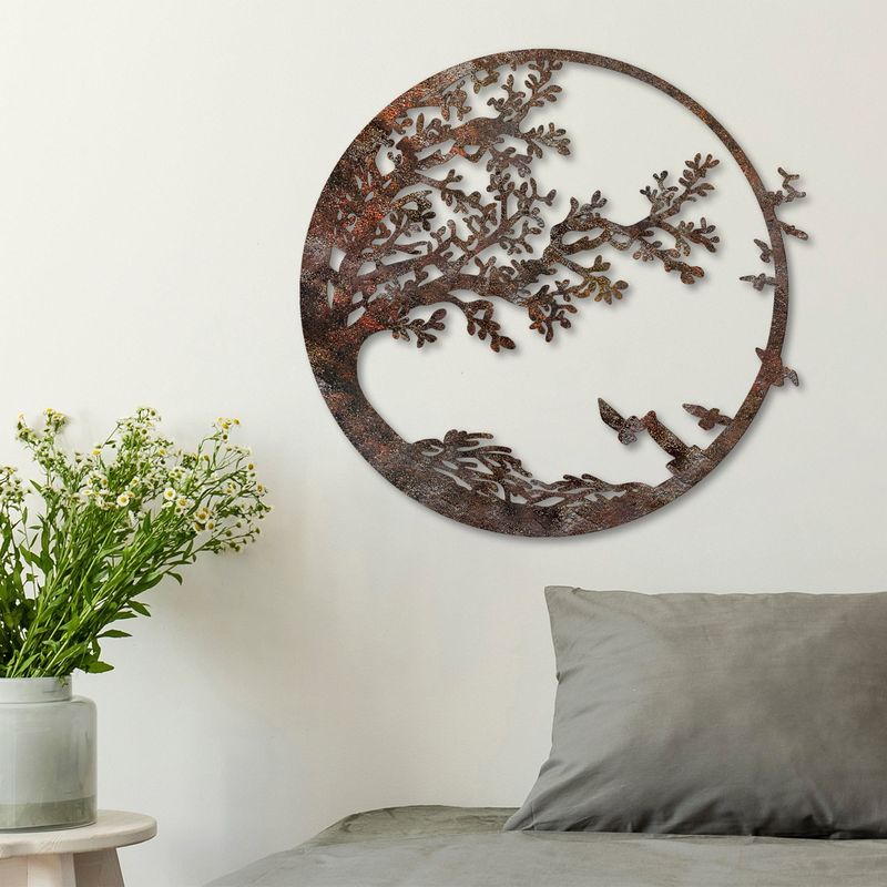 Casa si Gradina - Decoratiuni - Decoratiuni perete - Accesoriu decorativ de perete, Wallxpert, metal, antichizat, 66x68 cm - Infinity.ro