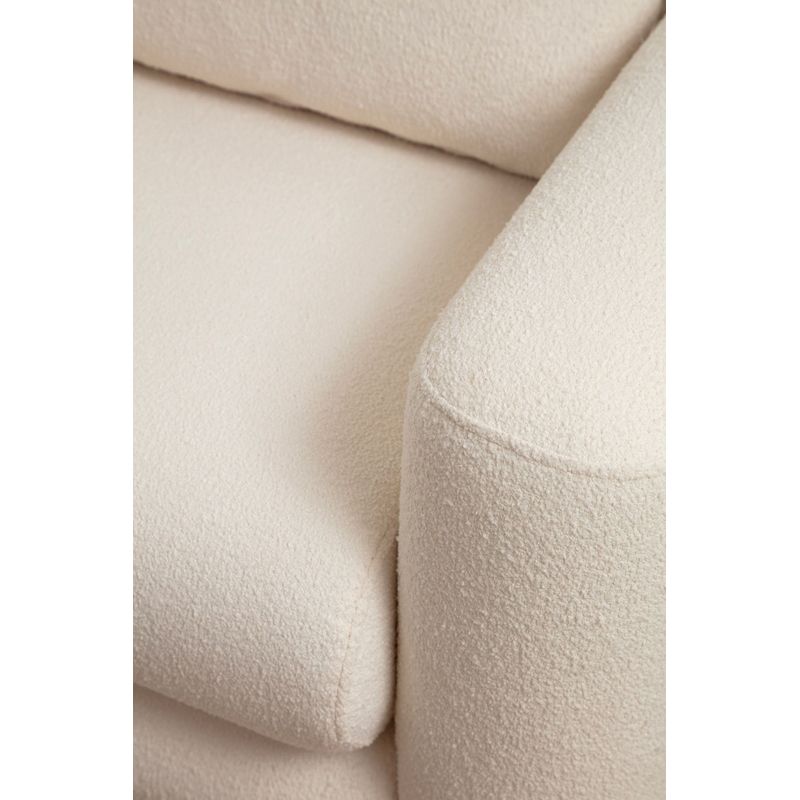 Casa si Gradina - Mobilier - Canapele si coltare - Canapele - Canapea 3 locuri, Hanah Home, lemn de fag, crem, 215x97x73 cm - Infinity.ro
