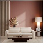 Casa si Gradina - Mobilier - Canapele si coltare - Canapele - Canapea 3 locuri, Hanah Home, lemn de fag, crem, 215x97x73 cm - Infinity.ro