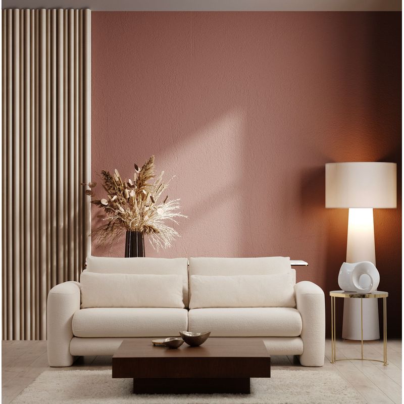 Casa si Gradina - Mobilier - Canapele si coltare - Canapele - Canapea 3 locuri, Hanah Home, lemn de fag, crem, 215x97x73 cm - Infinity.ro