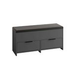 Casa si Gradina - Mobilier - Dulapuri si sifoniere - Dulapuri pantofi - Dulap pantofi, Hanah Home, pal melaminat, antracit, 106x34x50 cm - Infinity.ro