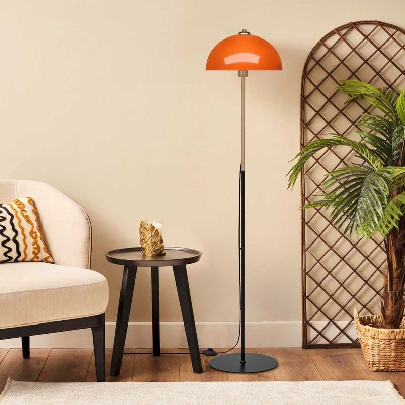 Casa si Gradina - Corpuri si surse de iluminat - Veioze si lampi - Lampadare - Lampadar, Opviq, metal, portocaliu, 147 cm - Infinity.ro