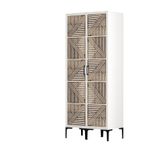 Casa si Gradina - Mobilier - Dulapuri si sifoniere - Dulapuri - Dulap, Hanah Home, pal melaminat, alb, 80x47.5x201.4 cm, 845HCT5443 - Infinity.ro