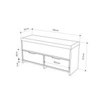 Casa si Gradina - Mobilier - Dulapuri si sifoniere - Dulapuri pantofi - Dulap pantofi, Hanah Home, pal melaminat, antracit, 106x34x50 cm - Infinity.ro