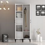 Casa si Gradina - Mobilier - Dulapuri si sifoniere - Dulapuri - Dulap, Hanah Home, pal melaminat, alb, 80x47.5x201.4 cm, 845HCT5443 - Infinity.ro