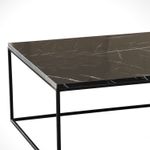 Casa si Gradina - Mobilier - Mese si birouri - Masute de cafea - Masuta de cafea, Hanah Home, pal melaminat, negru si alb, 75x75x43 cm - Infinity.ro