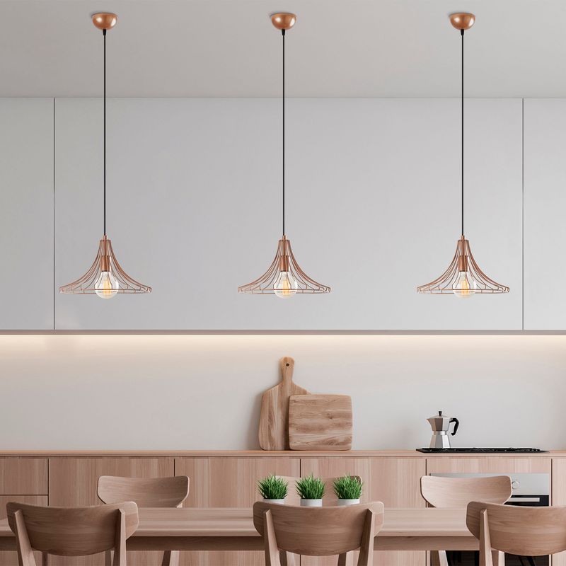 Casa si Gradina - Corpuri si surse de iluminat - Lustre si pendule - Lustra, Opviq, metal, cupru, 37x126 cm - Infinity.ro