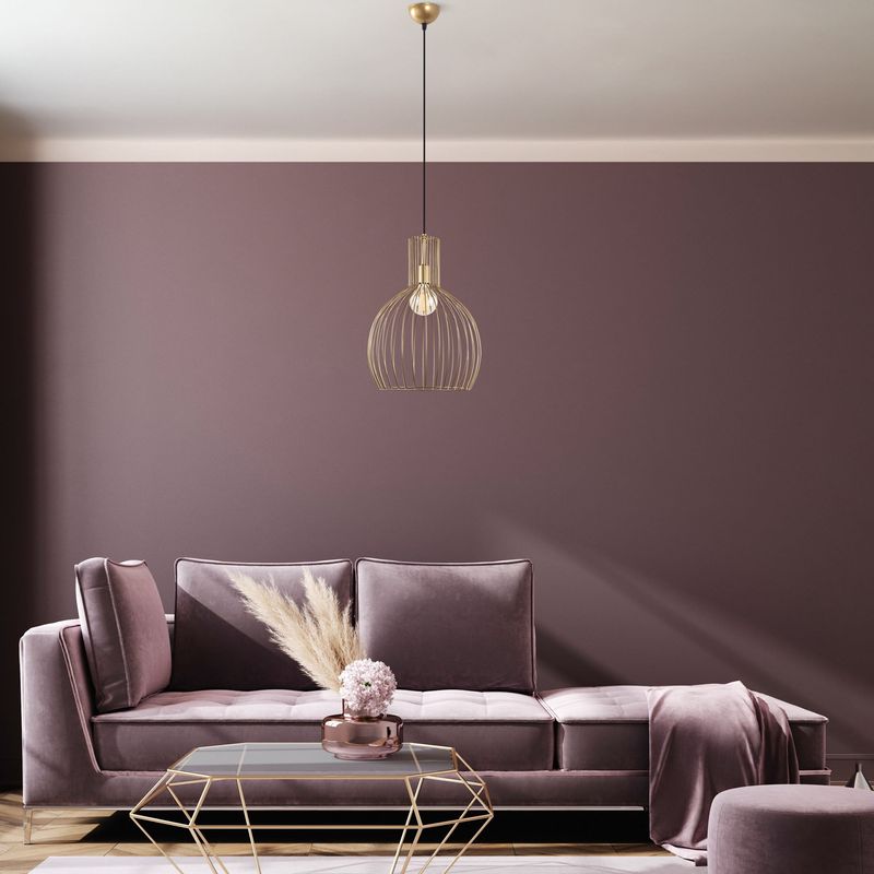 Casa si Gradina - Corpuri si surse de iluminat - Lustre si pendule - Candelabru, Opviq, metal, auriu, diametru 38 cm, inaltime reglabila 66-146 cm - Infinity.ro