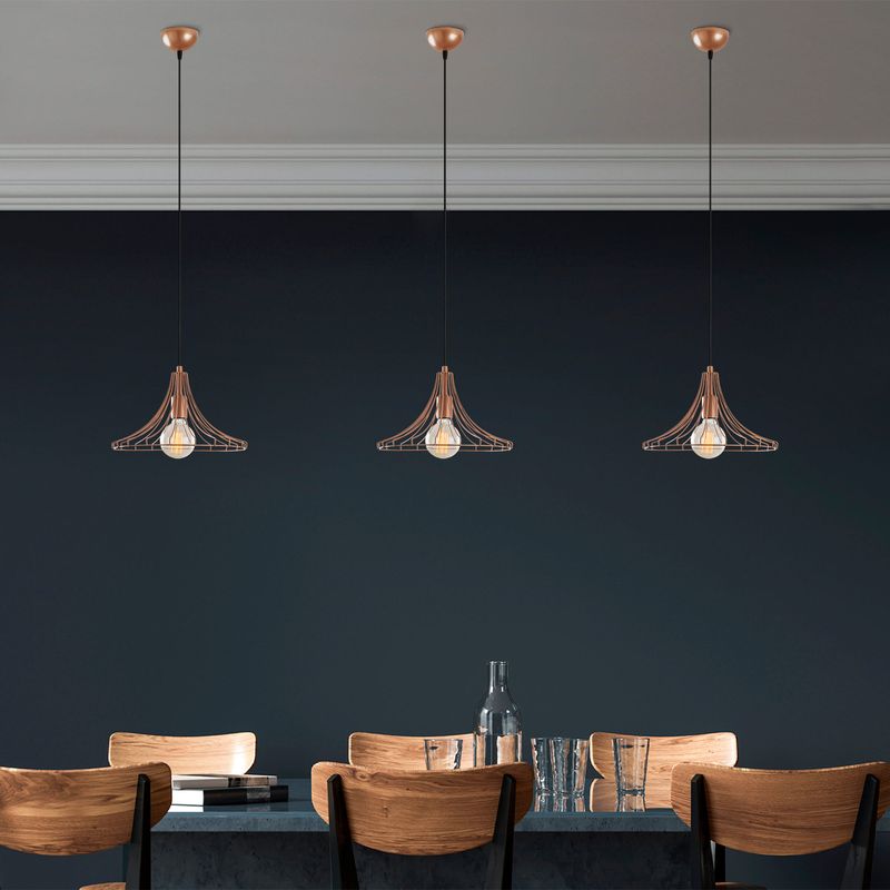 Casa si Gradina - Corpuri si surse de iluminat - Lustre si pendule - Lustra, Opviq, metal, cupru, 37x126 cm - Infinity.ro