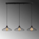 Casa si Gradina - Corpuri si surse de iluminat - Lustre si pendule - Lustra, Opviq, metal, negru antique, 148x36x30-120 cm - Infinity.ro