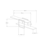 Casa si Gradina - Mobilier - Biblioteci si rafturi - Etajere - Etajera de perete, Hanah Home, pal melaminat, stejar safir, 120x30x18 cm - Infinity.ro