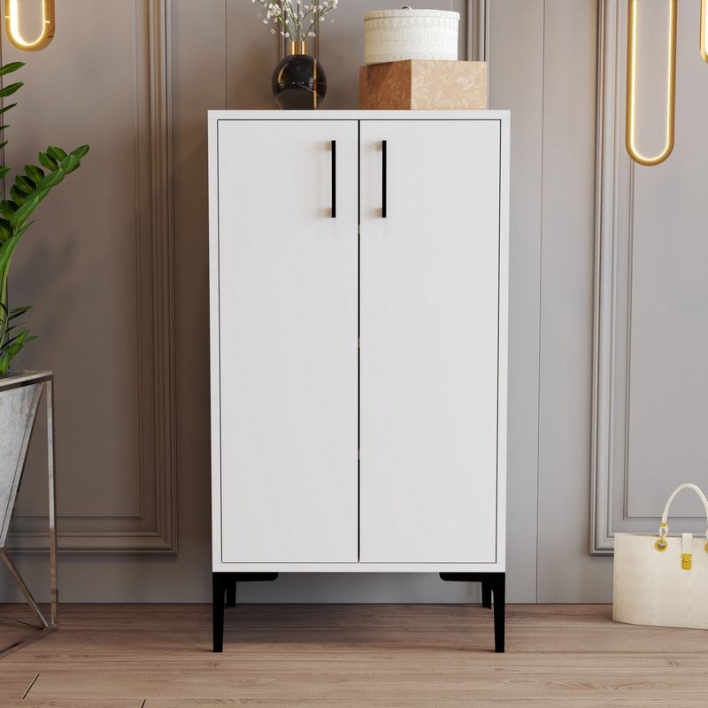 Casa si Gradina - Mobilier - Organizare si depozitare - Organizator incaltaminte - Dulap pentru pantofi, Hanah Home, pal melaminat, alb, 60x35x111 cm - Infinity.ro