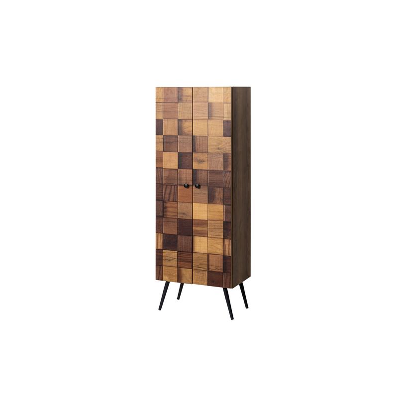 Casa si Gradina - Mobilier - Dulapuri si sifoniere - Dulapuri - Dulap multifunctional, Hanah Home, panou aglomerat melaminat, hititte, 51x32x140 cm - Infinity.ro