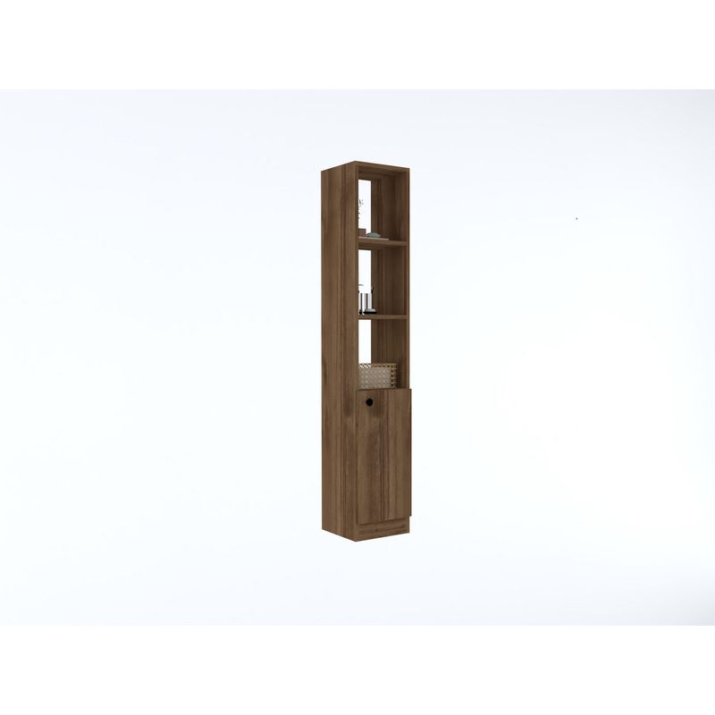 Casa si Gradina - Mobilier - Mobilier baie - Corpuri baie - Dulap baie, Hanah Home, pal melaminat, nuc, 30x29.6x170 cm - Infinity.ro