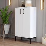 Casa si Gradina - Mobilier - Organizare si depozitare - Organizator incaltaminte - Dulap pentru pantofi, Hanah Home, pal melaminat, alb, 60x35x111 cm - Infinity.ro
