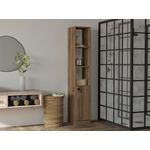 Casa si Gradina - Mobilier - Mobilier baie - Corpuri baie - Dulap baie, Hanah Home, pal melaminat, nuc, 30x29.6x170 cm - Infinity.ro